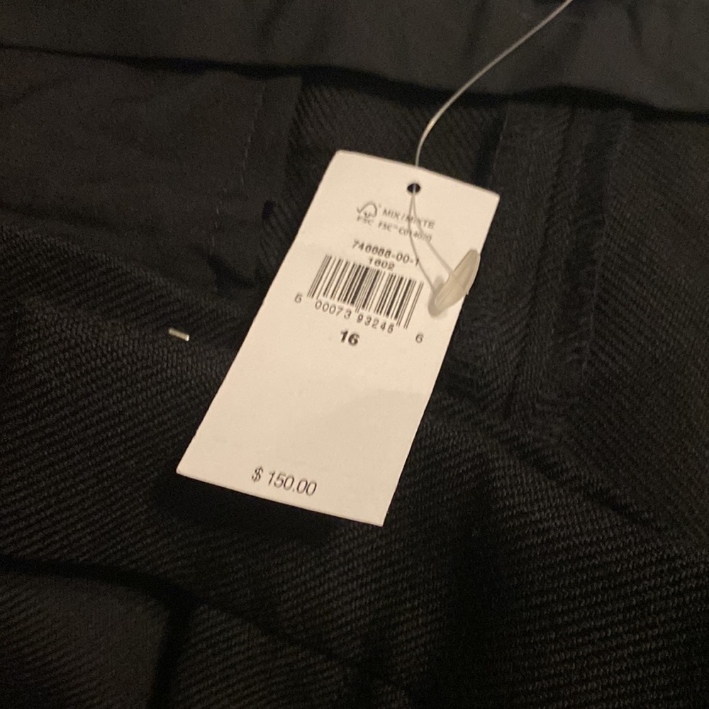 Banana Republic Lido Wide Leg Wool Pant  | Black #746688 - Picture 11 of 16